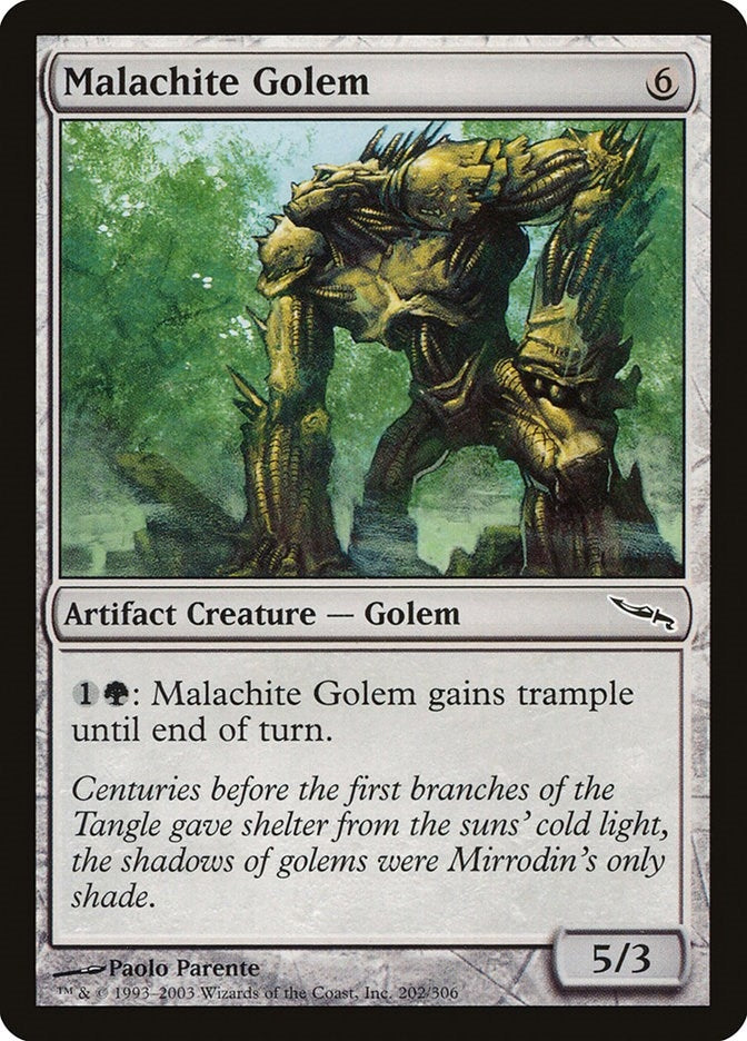 Image for Malachite Golem (202) - Magic: The Gathering