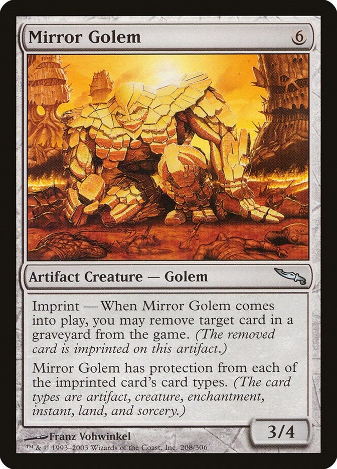 Image for Mirror Golem (208) - Magic: The Gathering