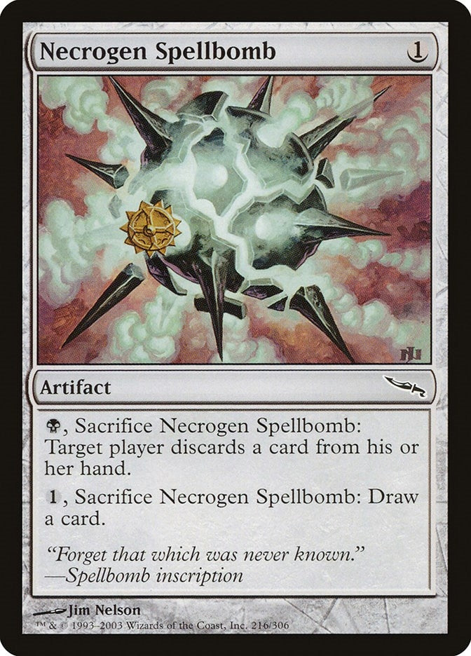Image for Necrogen Spellbomb (216) - Magic: The Gathering