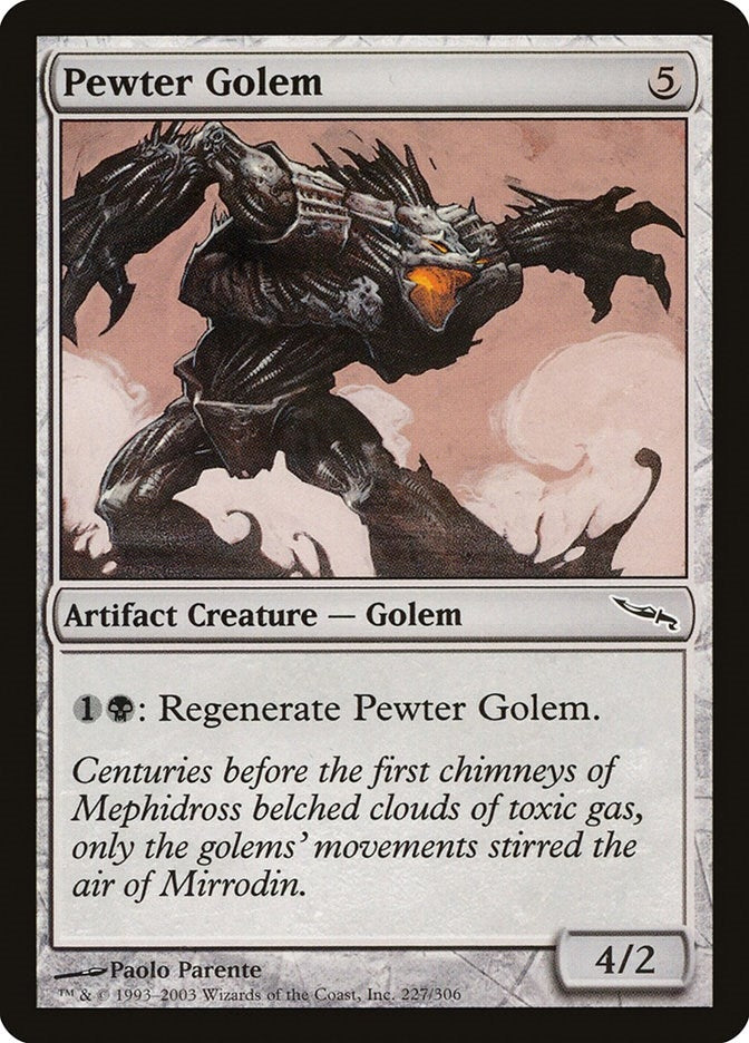 Image for Pewter Golem (227) - Magic: The Gathering