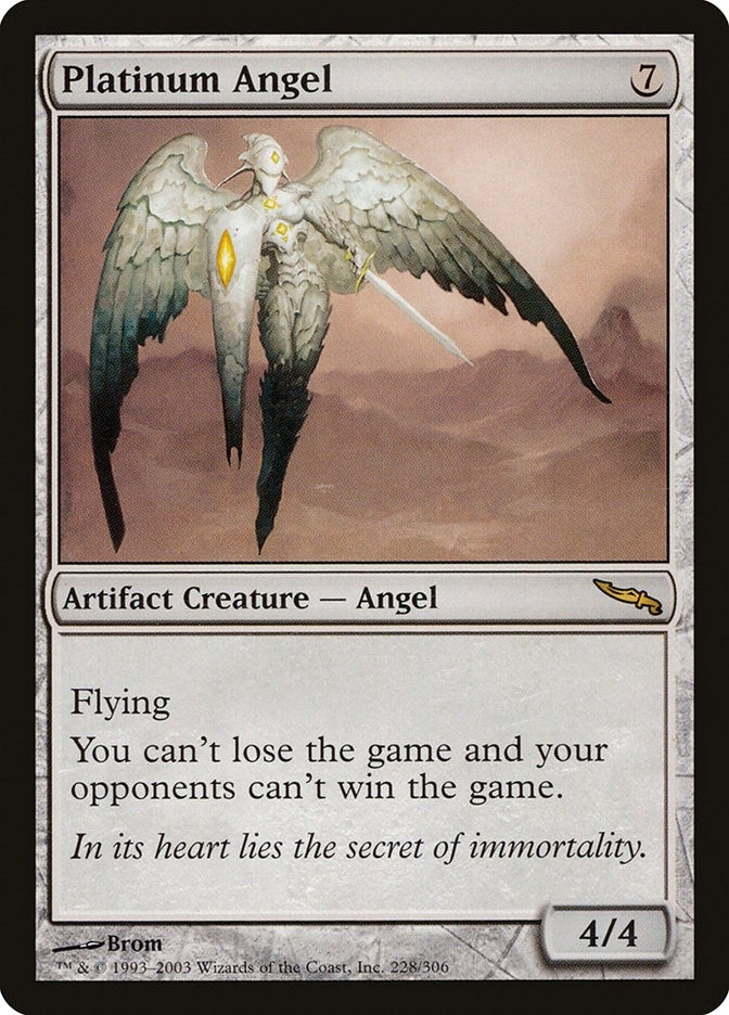 Image for Platinum Angel (228) - Magic: The Gathering