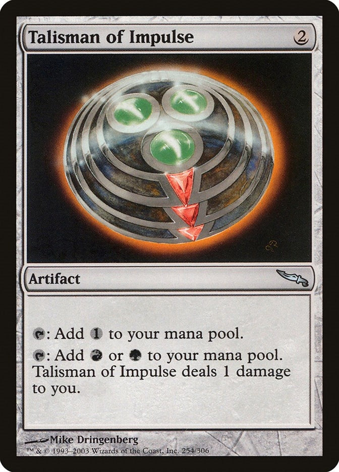 Image for Talisman of Impulse (254) - Magic: The Gathering