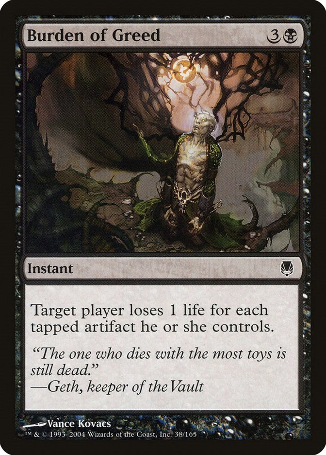 Image for Burden of Greed (38) - Magic: The Gathering