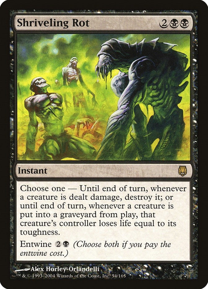 Image for Shriveling Rot (54) - Magic: The Gathering