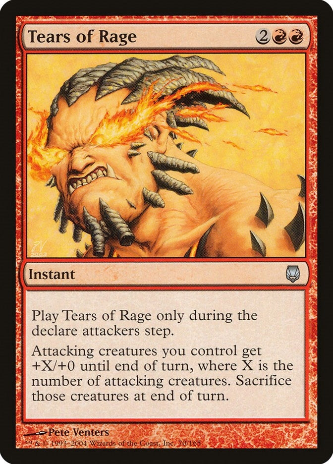 Image for Tears of Rage (70) - Magic: The Gathering