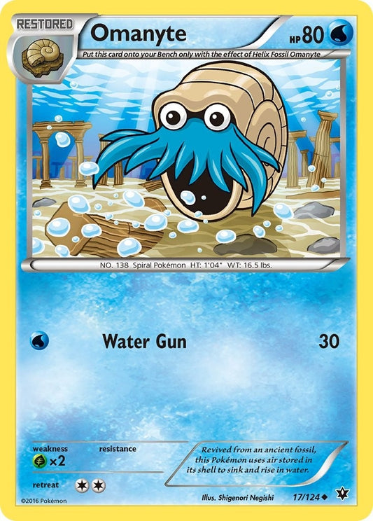 Image for Omanyte (17/124) - Pokemon