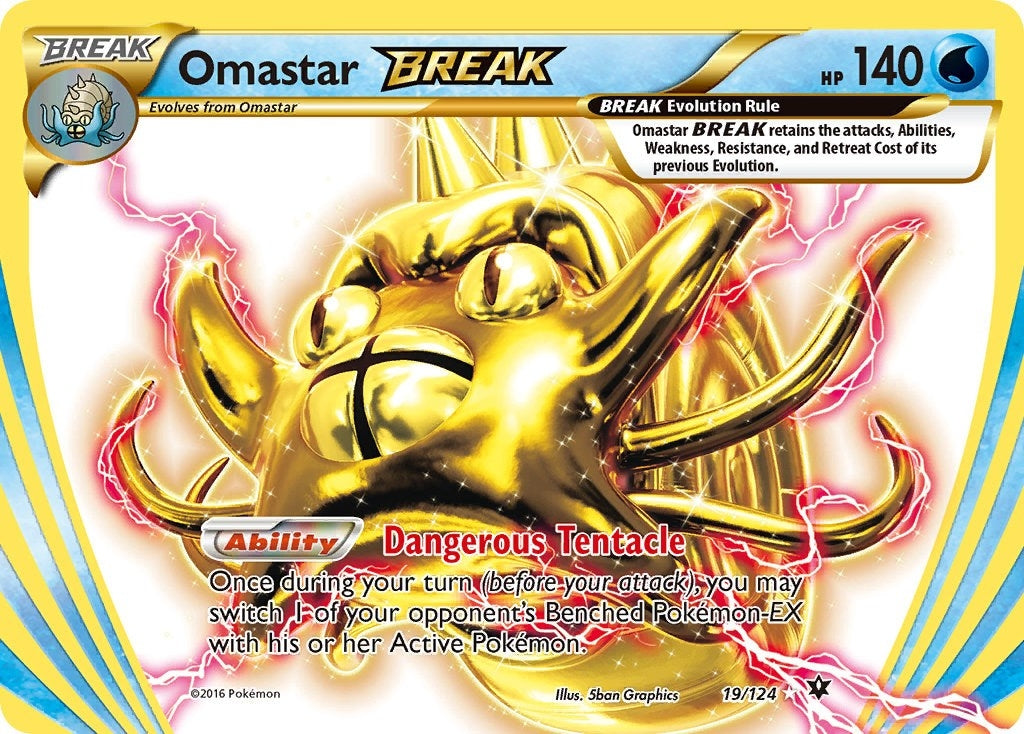 Image for Omastar BREAK (19/124) - Pokemon