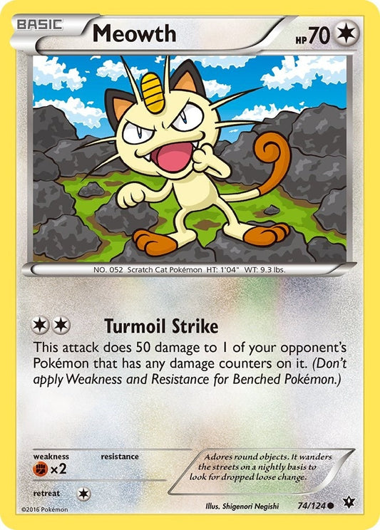 Image for Meowth (74/124) - Pokemon