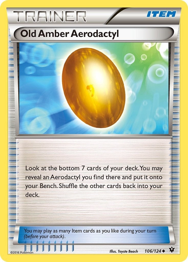 Image for Old Amber Aerodactyl (106/124) - Pokemon