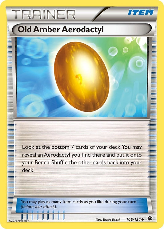Image for Old Amber Aerodactyl (106/124) - Pokemon