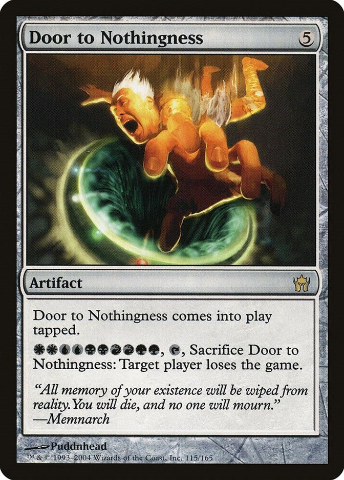 Image for Door to Nothingness (115) - Magic: The Gathering