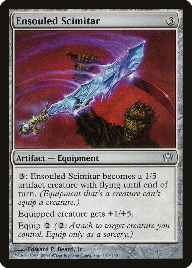 Image for Ensouled Scimitar (119) - Magic: The Gathering