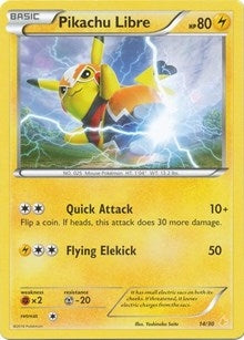 Image for Pikachu Libre (14 - Non-Holo) (14/30) - Pokemon