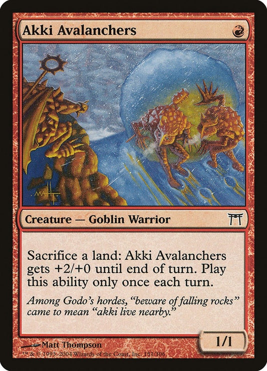 Image for Akki Avalanchers (151) - Magic: The Gathering