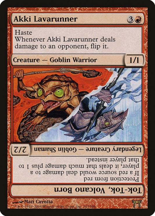 Image for Akki Lavarunner // Tok-Tok, Volcano Born (153) - Magic: The Gathering