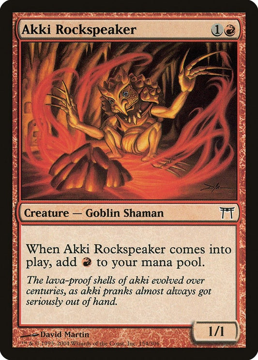 Image for Akki Rockspeaker (154) - Magic: The Gathering