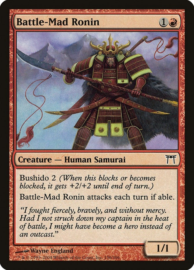 Image for Battle-Mad Ronin (156) - Magic: The Gathering