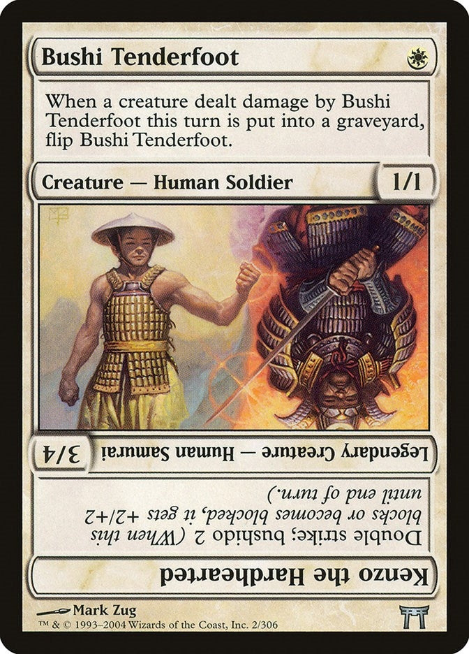 Image for Bushi Tenderfoot // Kenzo the Hardhearted (2) - Magic: The Gathering