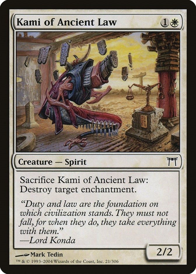Image for Kami of Ancient Law (21) - Magic: The Gathering