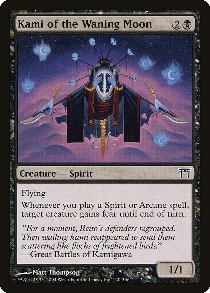 Image for Kami of the Waning Moon (120) - Magic: The Gathering