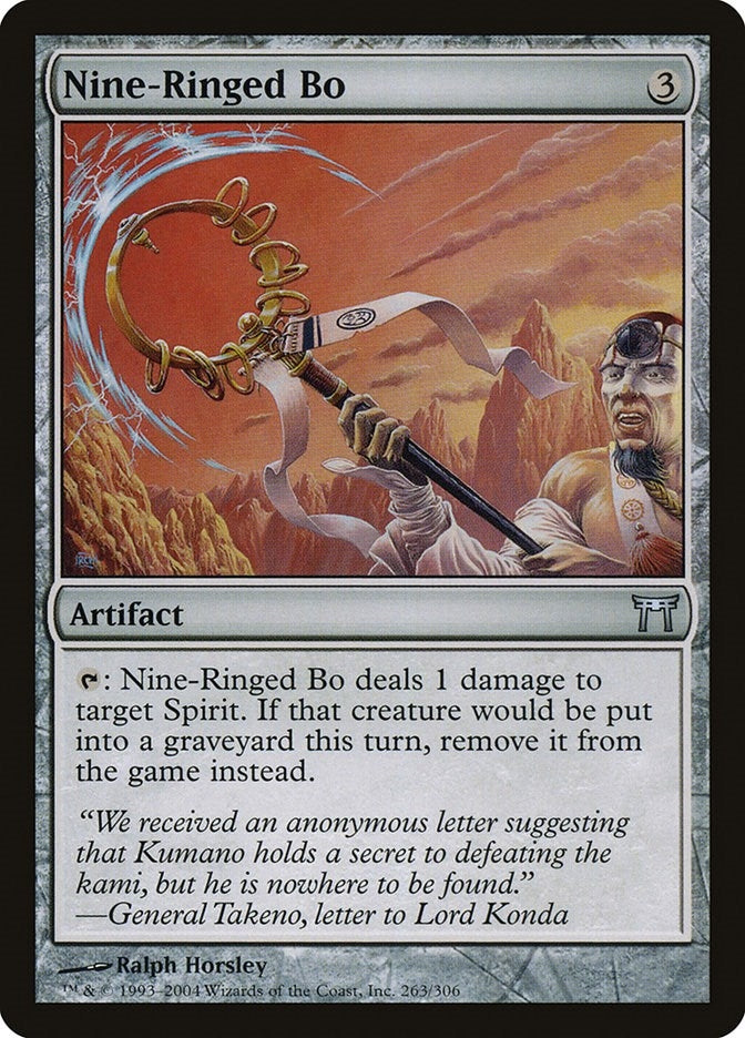 Image for Nine-Ringed Bo (263) - Magic: The Gathering