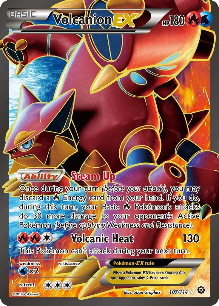 Image for Volcanion EX (Full Art) (107/114) - Pokemon