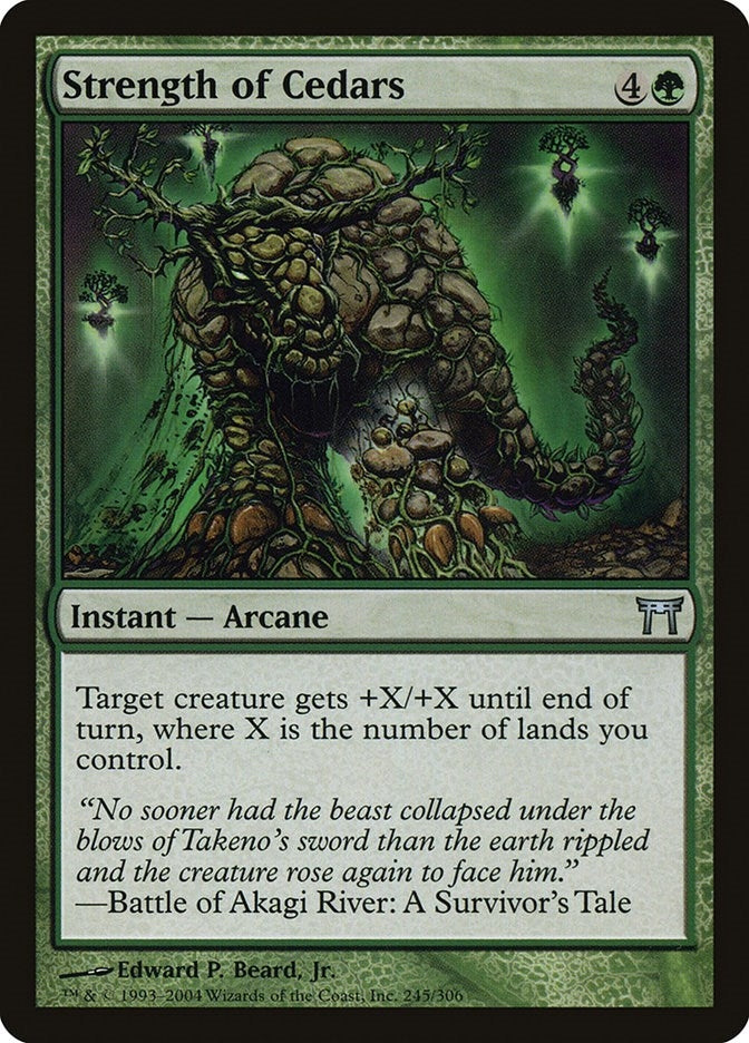 Image for Strength of Cedars (245) - Magic: The Gathering