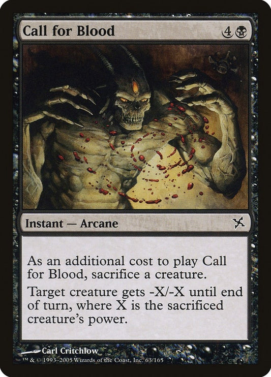 Image for Call for Blood (63) - Magic: The Gathering