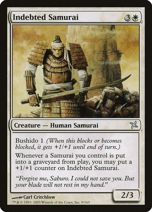Image for Indebted Samurai (9) - Magic: The Gathering