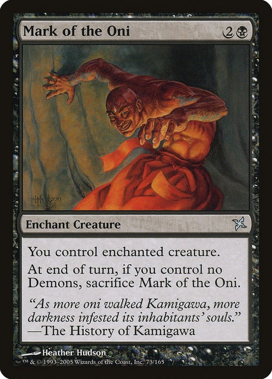 Image for Mark of the Oni (73) - Magic: The Gathering