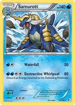 Image for Samurott - 41/149 (BW Boundaries Crossed) (041/149) - Pokemon