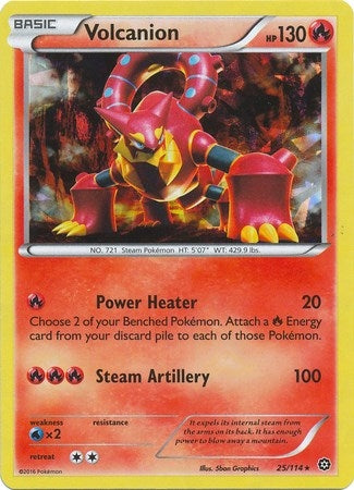 Image for Volcanion - 25/114 (Cracked Ice Holo) (025/114) - Pokemon