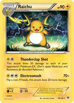 Image for Raichu - 49/162 (XY BREAKthrough) (Cracked Ice Holo) (049/162) - Pokemon