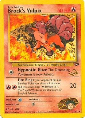 Image for Brock's Vulpix [W Stamped] (037/132) - Pokemon