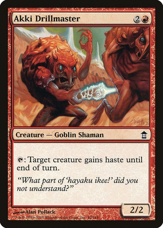 Image for Akki Drillmaster (92) - Magic: The Gathering