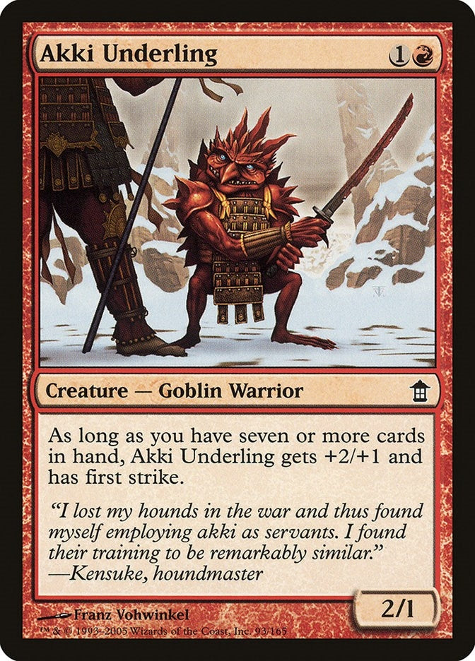 Image for Akki Underling (93) - Magic: The Gathering