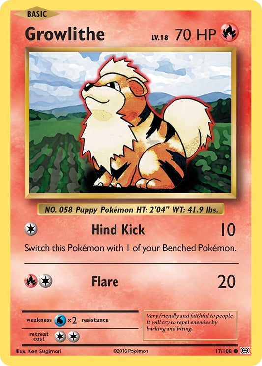 Image for Growlithe (17/108) - Pokemon
