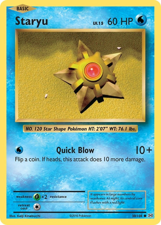 Image for Staryu (30/108) - Pokemon
