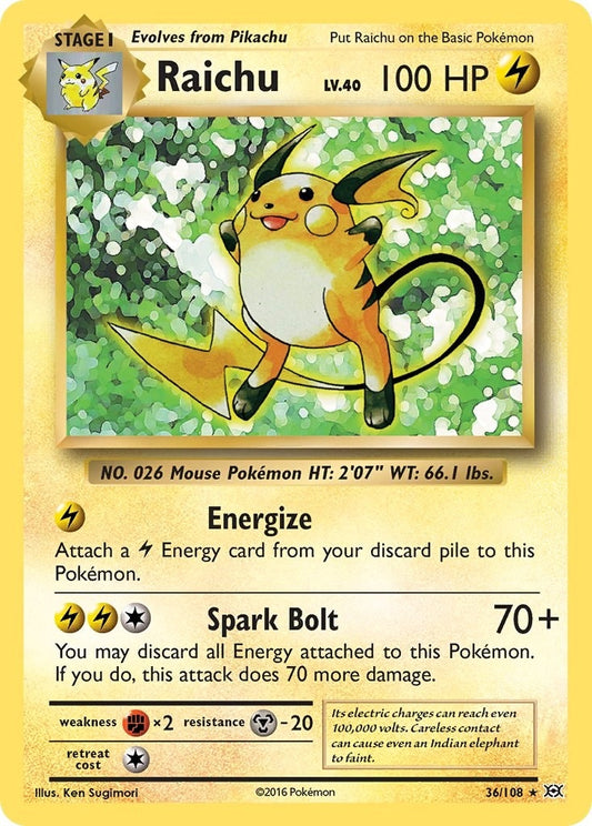 Image for Raichu (36/108) - Pokemon