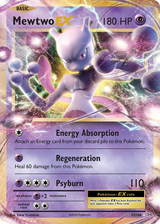 Image for Mewtwo EX (52/108) - Pokemon