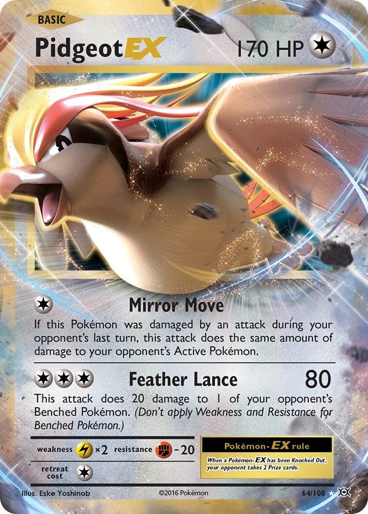 Image for Pidgeot EX (64/108) - Pokemon
