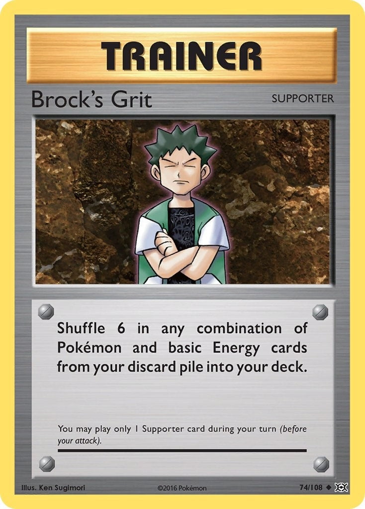 Image for Brock's Grit (74/108) - Pokemon