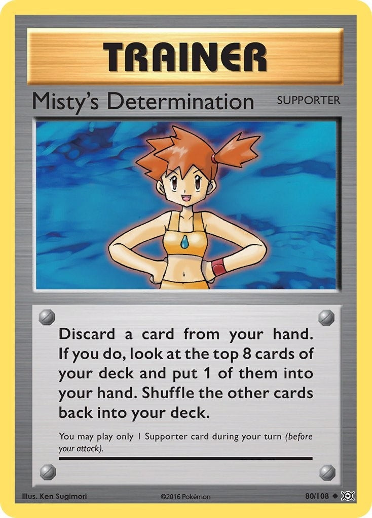 Image for Misty's Determination (80/108) - Pokemon