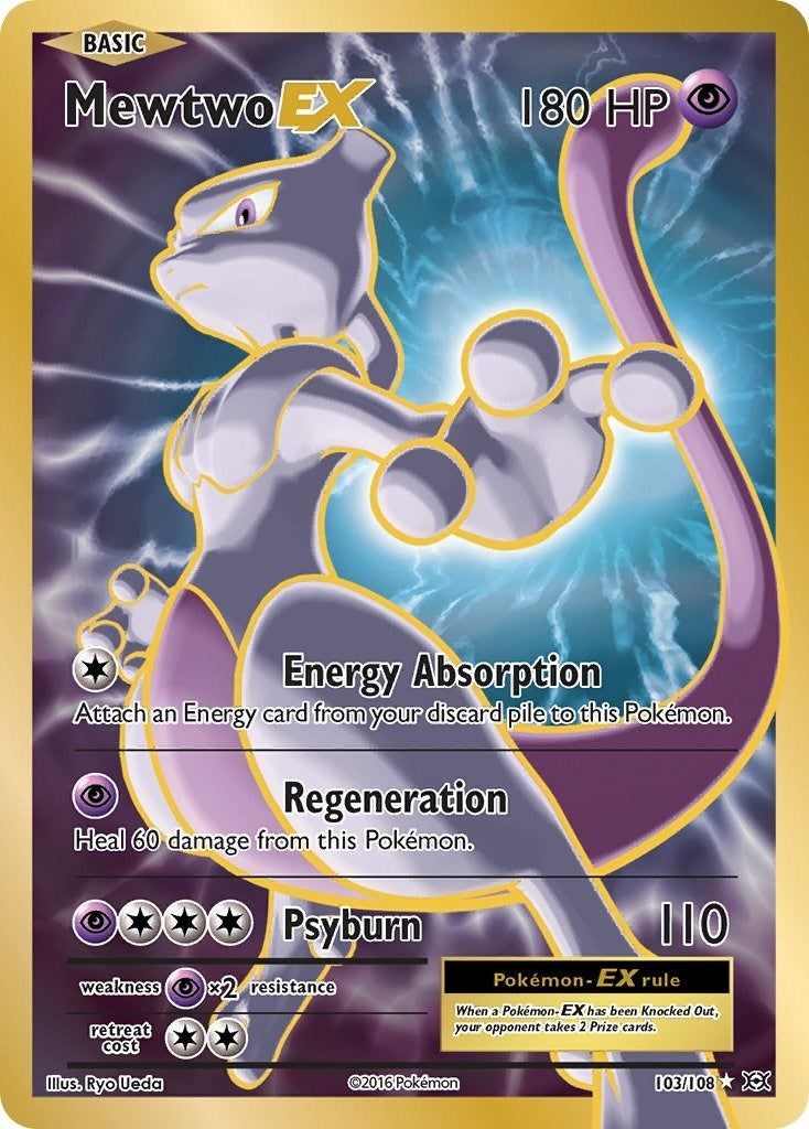 Image for Mewtwo EX (Full Art) (103/108) - Pokemon