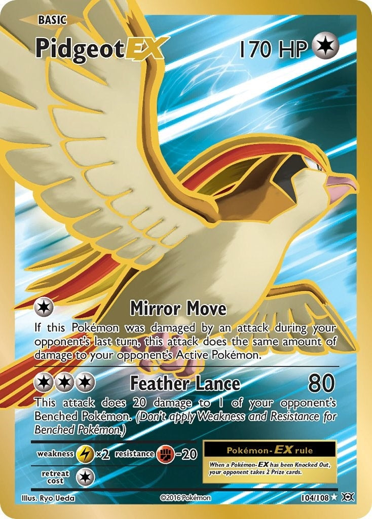 Image for Pidgeot EX (Full Art) (104/108) - Pokemon