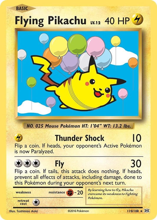 Image for Flying Pikachu (110/108) - Pokemon
