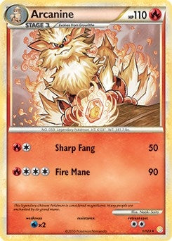 Arcanine - 1/123 (HeartGold & SoulSilver) (001/123)