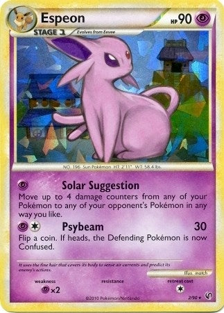 Image for Espeon - 2/90 (HGSS Undaunted - Cracked Ice Holo) (002/090) - Pokemon