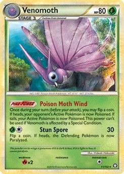 Image for Venomoth - 11/102 (HGSS Triumphant) (011/102) - Pokemon