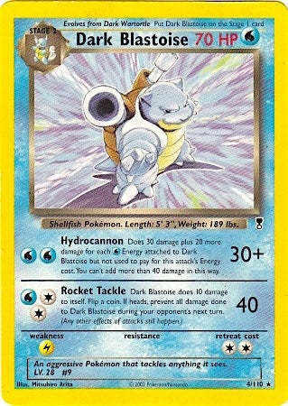 Image for Dark Blastoise - 4/110 (WotC Legendary Collection) (004/110) - Pokemon